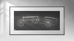 1924 Bugatti Type 35 - framed fine art print by Aclassica - view 3
