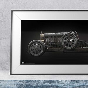 1924 Bugatti Type 35 - framed fine art print by Aclassica - view 8