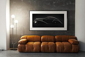 1925 Rolls-Royce Phantom I Jonckheere Aerodynamic Coupe - framed fine art print by Aclassica - view 4