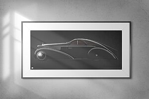 1925 Rolls-Royce Phantom I Jonckheere Aerodynamic Coupe - framed fine art print by Aclassica - view 7