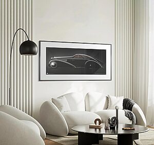 1925 Rolls-Royce Phantom I Jonckheere Aerodynamic Coupe - framed fine art print by Aclassica - view 8
