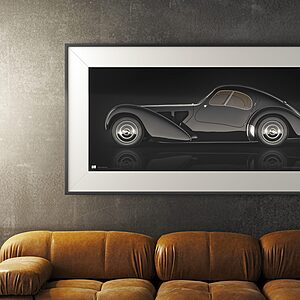 1936 Bugatti Type 57SC Atlantic - framed fine art print by Aclassica - view 7
