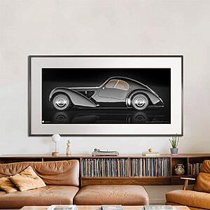 1936 Bugatti Type 57SC Atlantic - framed fine art print, front view