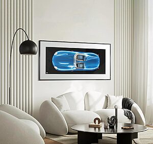 1955 Jaguar D-Type - framed fine art print by Aclassica - view 4