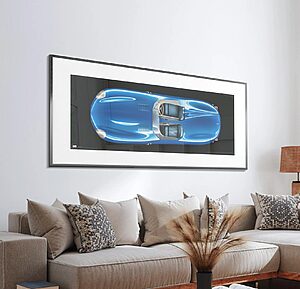 1955 Jaguar D-Type - framed fine art print by Aclassica - view 7