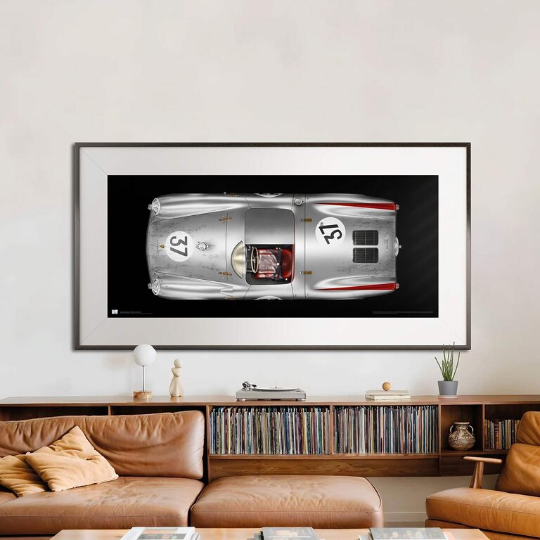 1955 Porsche 550 Spyder, 24 Hours of Le Mans - fine art print