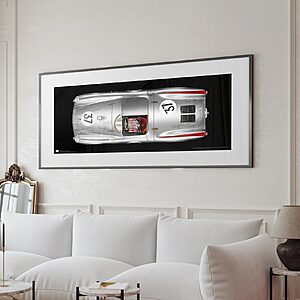 1955 Porsche 550 Spyder, 24 Hours of Le Mans - framed fine art print by Aclassica - view 5