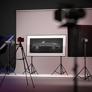 1958 Porsche 356 A Speedster - framed fine art print by Aclassica - view 4