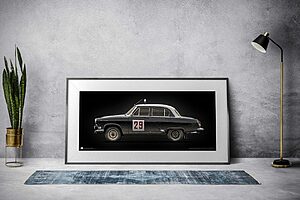 1964 GAZ M-21 Volga Rallye Monte-Carlo 29 - framed fine art print by Aclassica - view 5