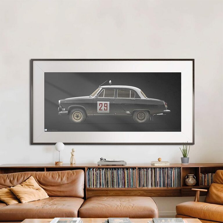 1964 GAZ M-21 Volga Rallye Monte-Carlo 29 - fine art print