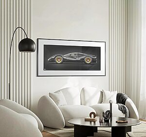1967 Ferrari 330 P4 - framed fine art print by Aclassica - view 3