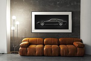 1971 Lamborghini Miura P400 SV - framed fine art print by Aclassica - view 7