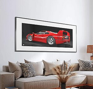 1987 Ferrari F40 - framed fine art print by Aclassica - view 4