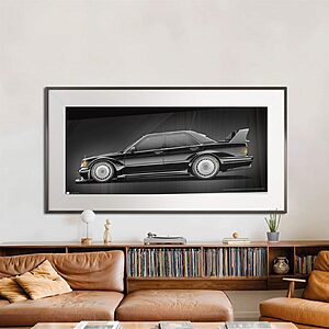 1992 Mercedes-Benz 190E Evo II DTM - framed fine art print, front view