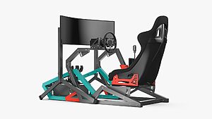 GameSTUL! DUAL sim racing cockpit - view 3
